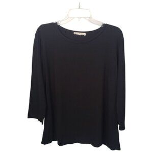 CT2263 Johnny Was Black Calme T-shirt XL